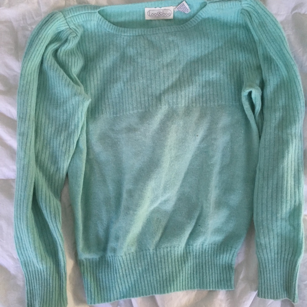 Vintage Loo&Boo Medium Aqua Sweater
